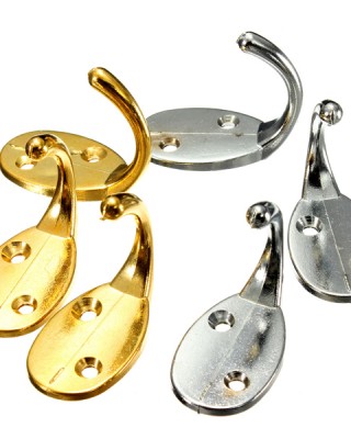 3Pcs Hat Clothes Door Wall Bathroom Towel Single Hook Hanger
