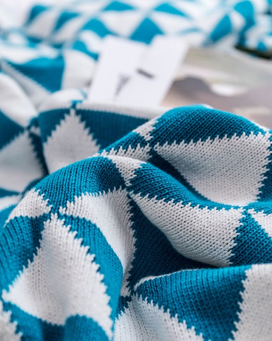 130 160cm Soft Cotton Warm Blanket Geometry Knitted Bedspread for Sofa Chair Car and Home Textile 130 160cm Soft Cotton Warm Blanket Geometry Knitted Bedspread for Sofa Chair Car and Home Textile
