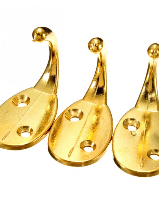 3Pcs Hat Clothes Door Wall Bathroom Towel Single Hook Hanger
