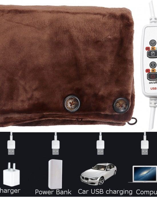 USB Powered Soft Heated Shawl Lap Winter Electric Warming Heating Blanket Pad USB Powered Soft Heated Shawl Lap Winter Electric Warming Heating Blanket Pad