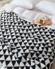 130 160cm Soft Cotton Warm Blanket Geometry Knitted Bedspread for Sofa Chair Car and Home Textile 130 160cm Soft Cotton Warm Blanket Geometry Knitted Bedspread for Sofa Chair Car and Home Textile