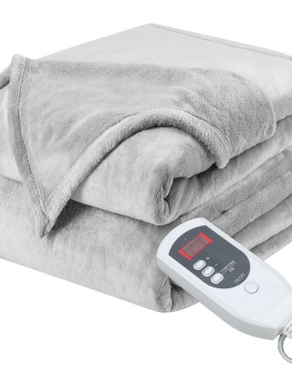 110V Electric Heating Plush Blanket For Rapid Heating and Pain Relief