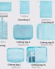 9 In 1 Cosmetic Bag Travel Storage Bag Set Folding Storage Bag Lake Blue 9 In 1 Cosmetic Bag Travel Storage Bag Set Folding Storage Bag Lake Blue