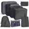 9 In 1 Cosmetic Bag Travel Storage Bag Set Folding Storage Bag   Black