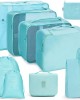 9 In 1 Toiletry Bag Travel Storage Bag Set Folding Storage Bag  Bright Blue