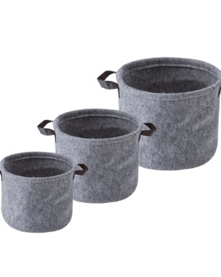 Foldable Felt Storage Laundry Hamper Clothes Basket Bin Toy Hamper with Handle Felt Storage Basket Bedroom Closet