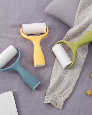 Household Stand  Up Sticky Hair Device Portable Oblique Tear  Off Sticky Hair Roller Brushes for Dust Remover