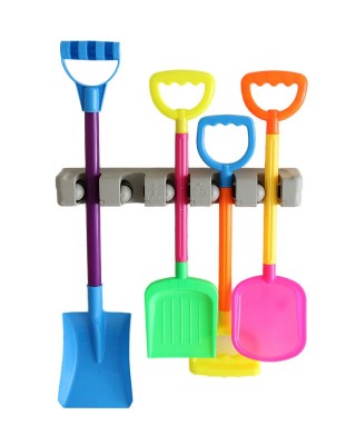 5 Position 6 Hooks Wall Mounted Mop Broom Holder Hanger Kitchen Shelf Storage Holder Home Garage Storage Systems Organizer Tool